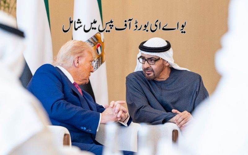 متحدہ عرب امارات نے امریکی بورڈ آف پیس میں شمولیت کی دعوت قبول کر لی